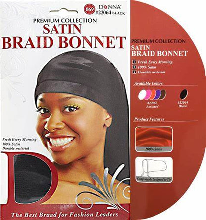 Braid Satin Bonnet