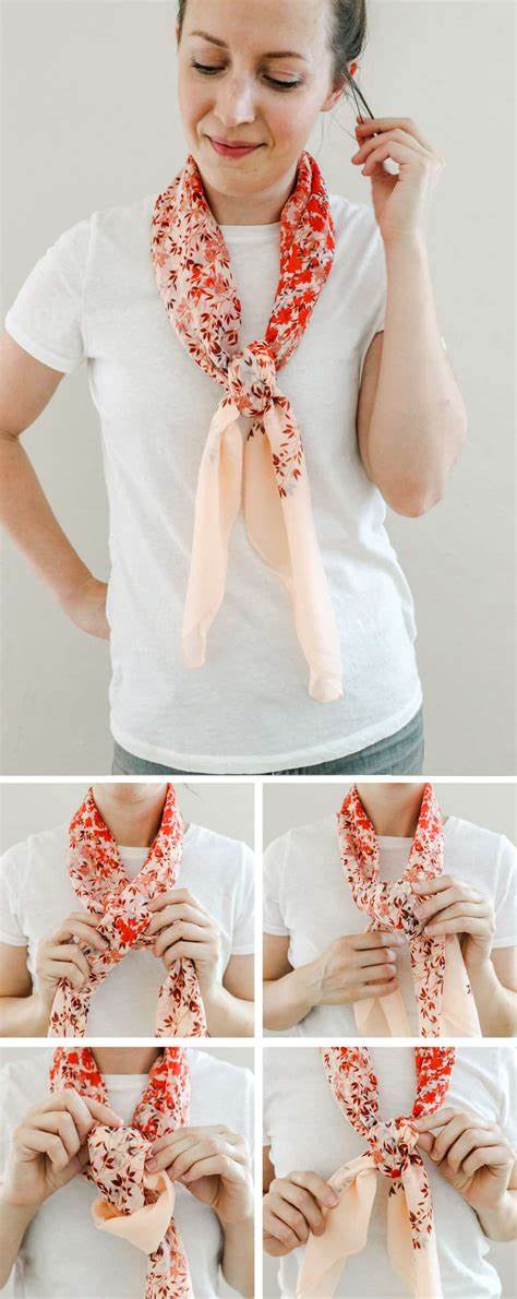 EASY TIE SCARF  ON SATIN