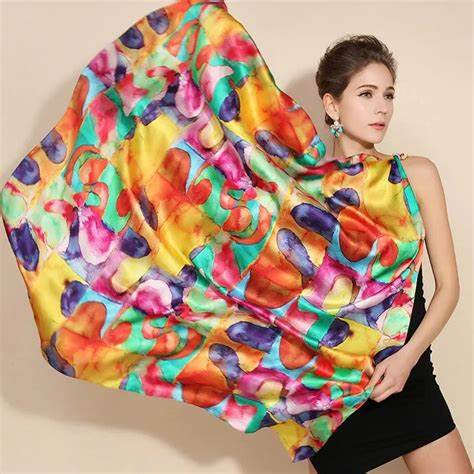 M&M Large Satin Scarf MM165