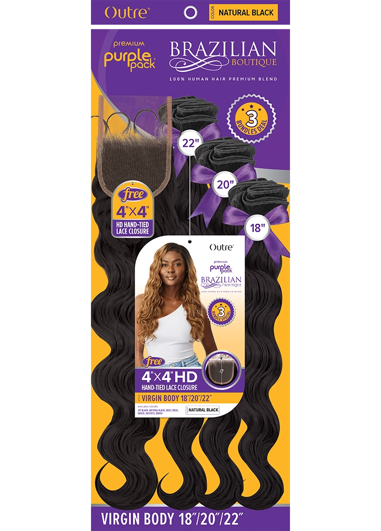 Outre virgin body wave 18"20"22" Human Hair Blend