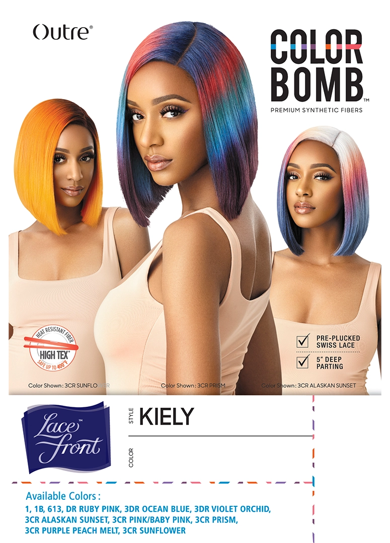 Outre color bomb lace front wig. Kiely