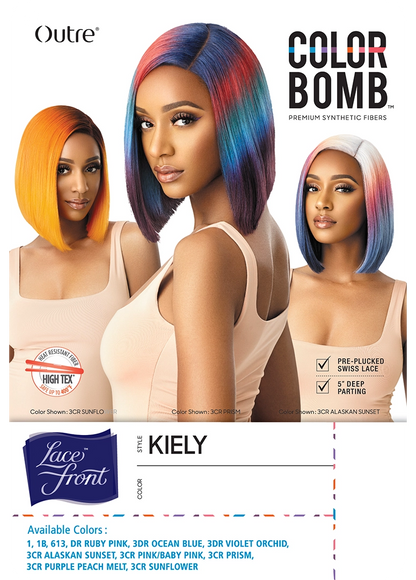 Outre color bomb lace front wig. Kiely