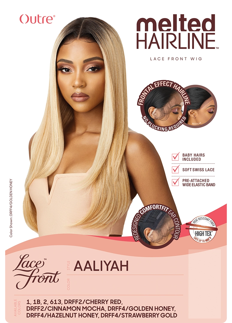 Outre melted hairline lace front wig. AALIYAH