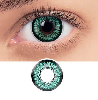 Rosee Color Contact. Aqua Blue.