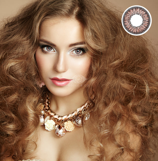 Rosee Color Contact. Chestnut Brown