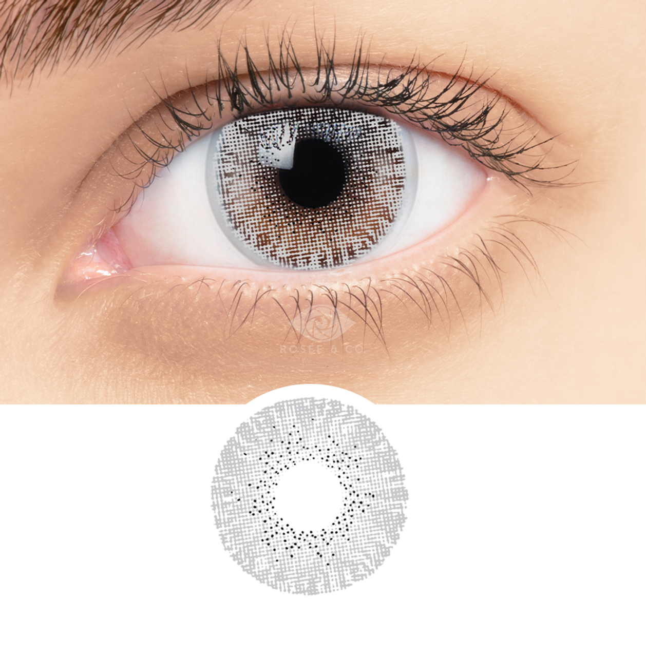 Rosee Color Contact.-Crystal gray