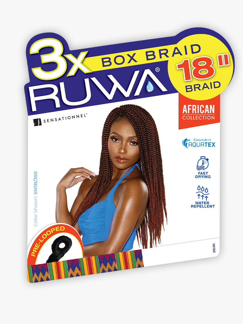 Sensationnel 3x Ruwa box braid 18' (looped)