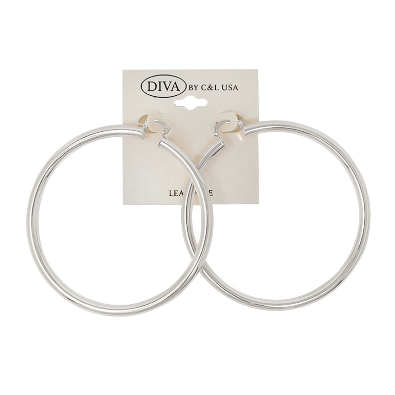 Spanish Brass Hoop SBHS12  Silver