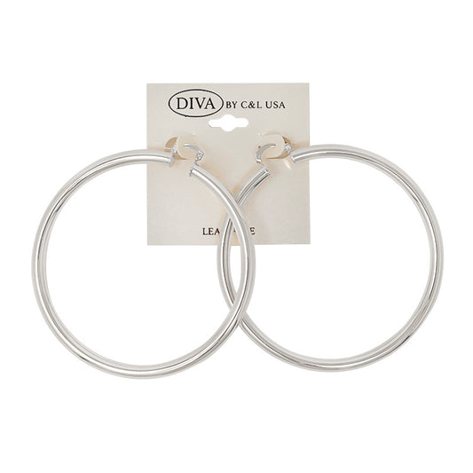 Spanish Brass Hoop SBHS12  Silver