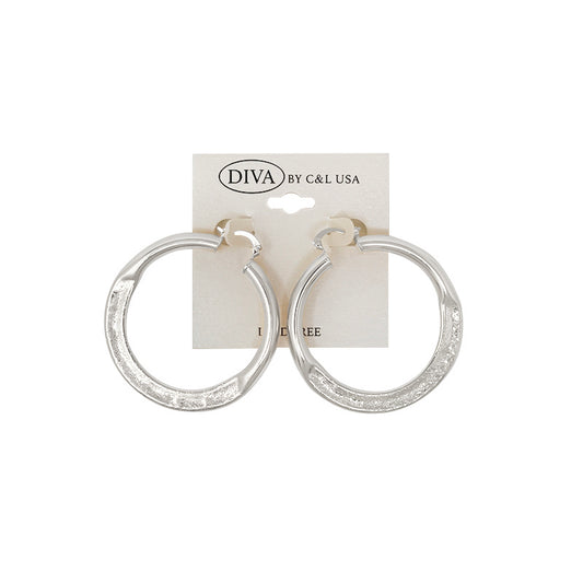 Spanish Brass Hoop SBHS4 Silver