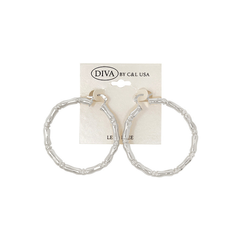 Spanish Brass Hoop SBHS9 Silver