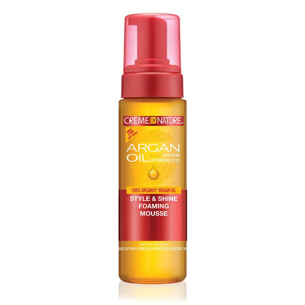 Creme Of Nature Argan Oil style & shine foaming mousse