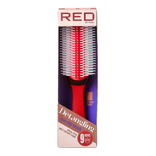 Red by kiss non slip detangling brush. HH45