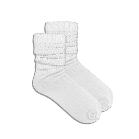 slouch Socks-white