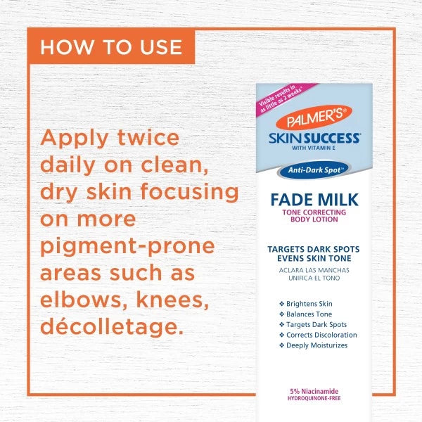 PALMER'S SKIN SUCCESS ANTI-DARK SPOT FADE MILK 8.5OZ