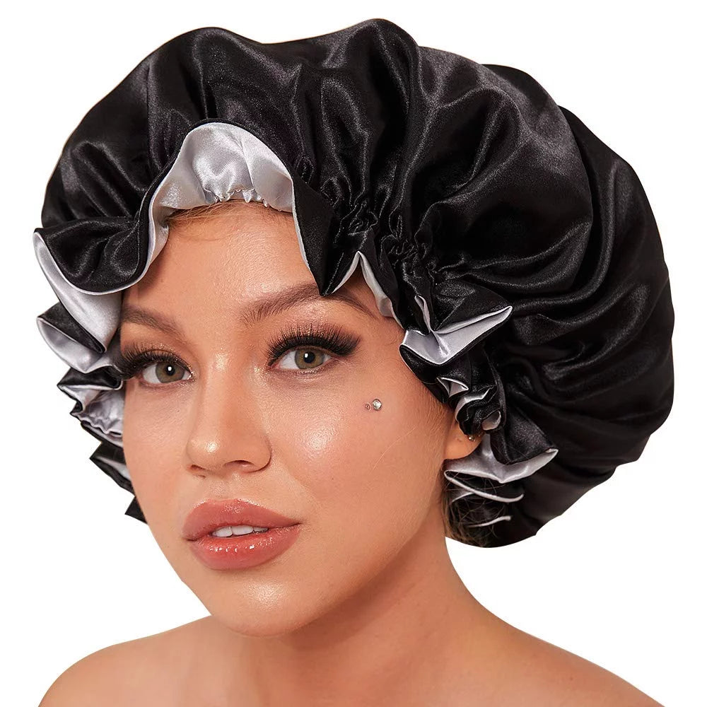 Satin Bonnet Cap Large