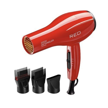 RED BY KISS 2000 CERAMIC DETANGLER DRYER. BD10N