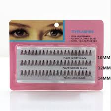 Human Hair Eyelash Flare Short-