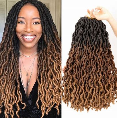 Wavy Bahama Locs 18". 3 Tone Or