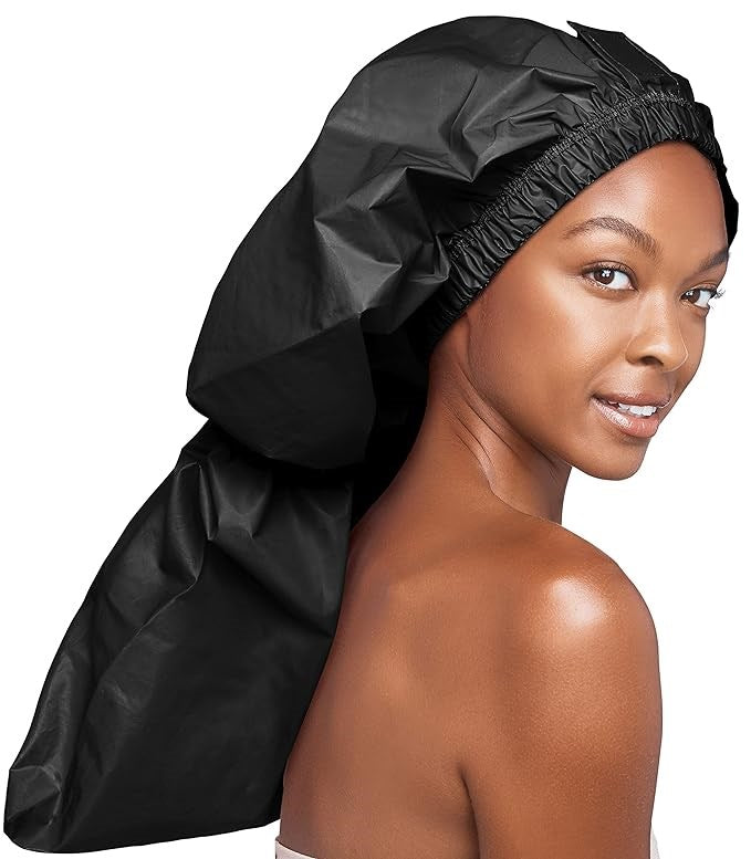 Fauna braid shower cap-Black