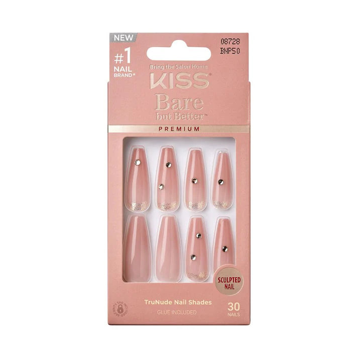 Kiss bare but better premium nails. 30 nails. BNP50