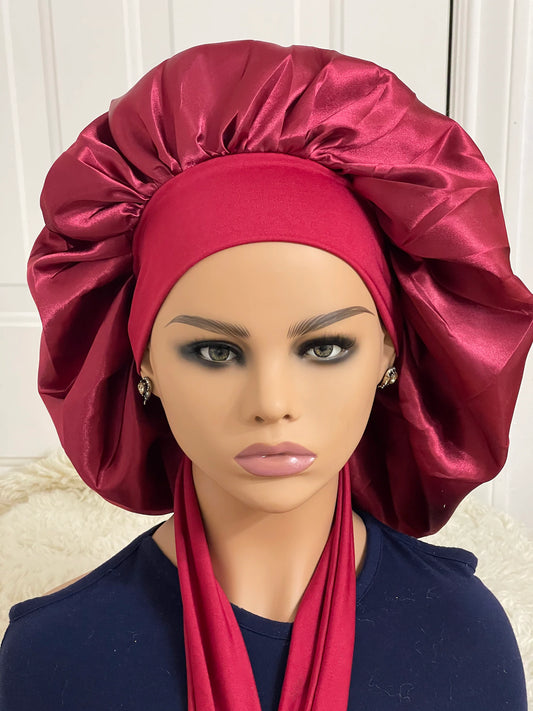 Silky Satin Bonnet L-xl