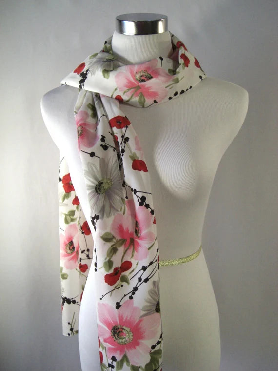 Long Satin Scarf