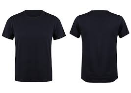 Round neck T-SHIRT. BLACK