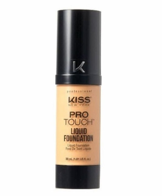 Kiss natural finish liquid foundation. Golden caramel . KPLF330