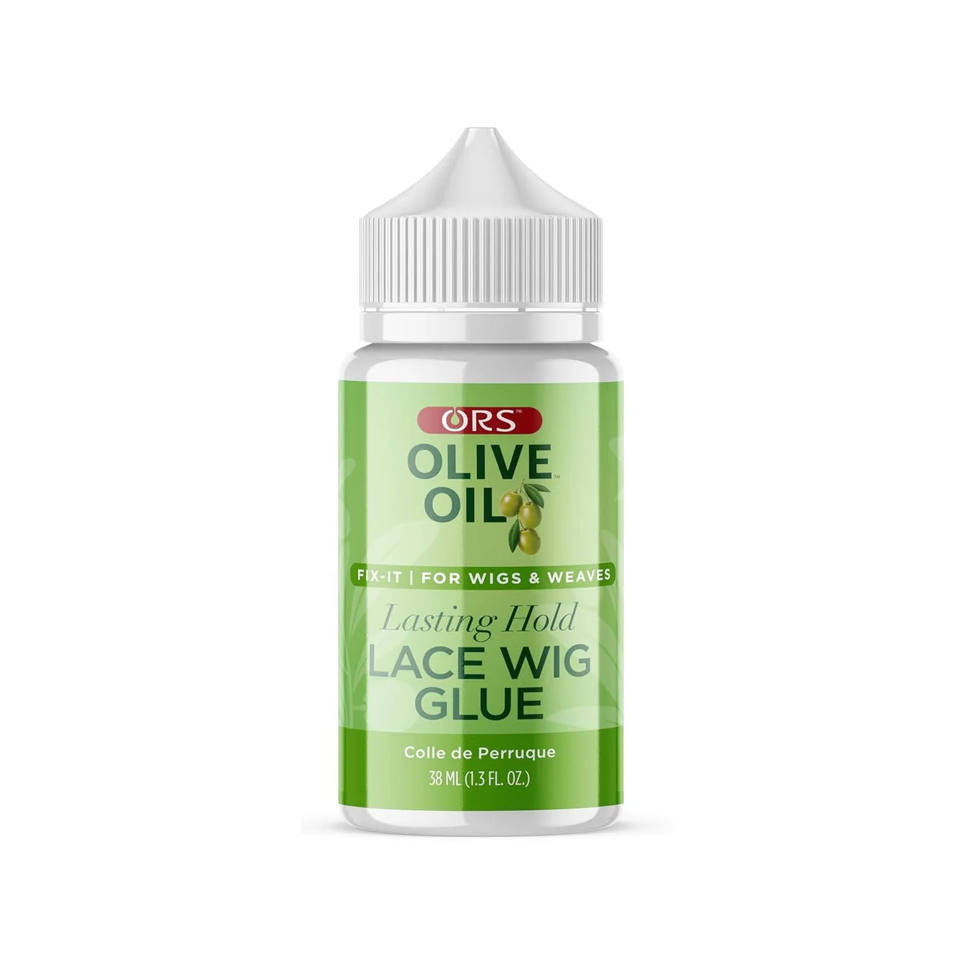 ORS Olive Oil Fix-It Lasting Hold Lace Wig Glue Latex Free & Water Resistant with 10 Day Hold (1.3 oz)