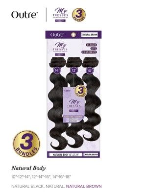 Outre My Tresses Natural Body- 10"12"14"