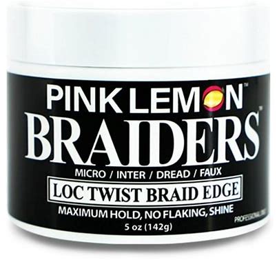 Bellatique Pink Lemon braiders LOC TWIST BRAID edge gel