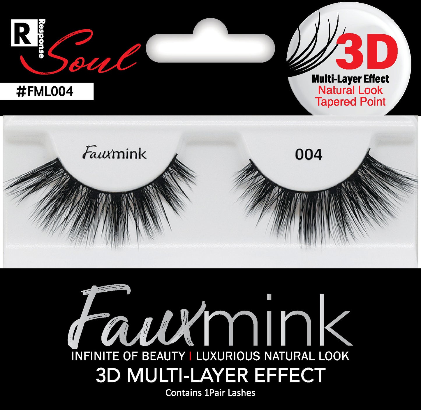 3D Fauxmink lashes-Fml004