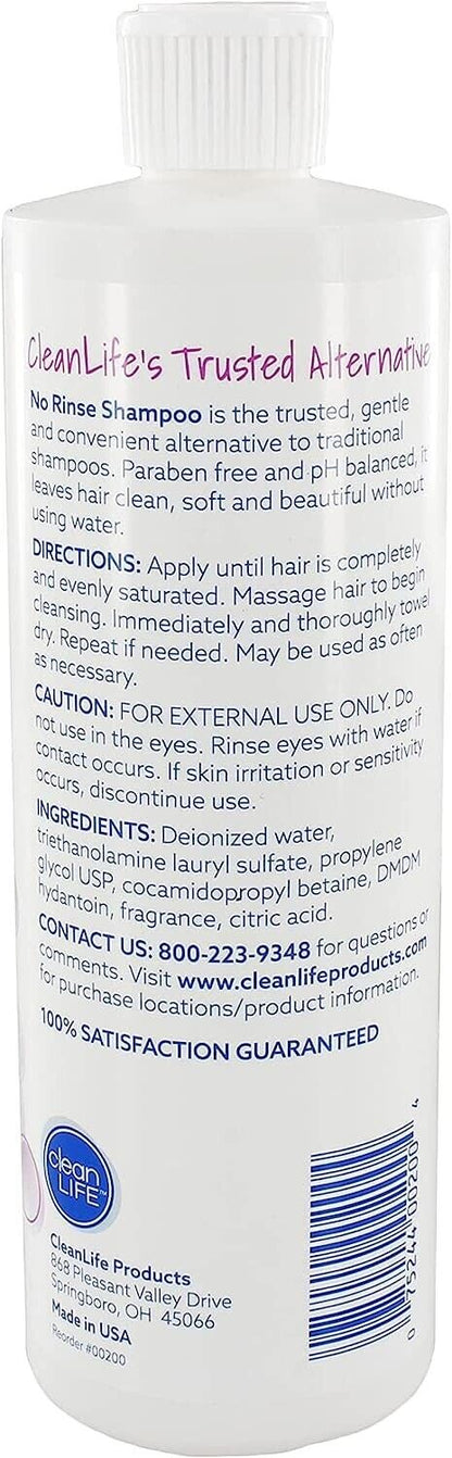 No Rinse Shampoo  8 oz