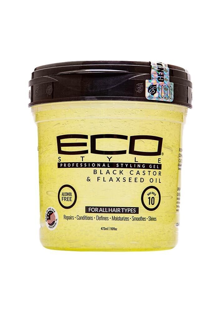 Eco Style Black Castor and Flaxseed Oil Styling GEL 16oz