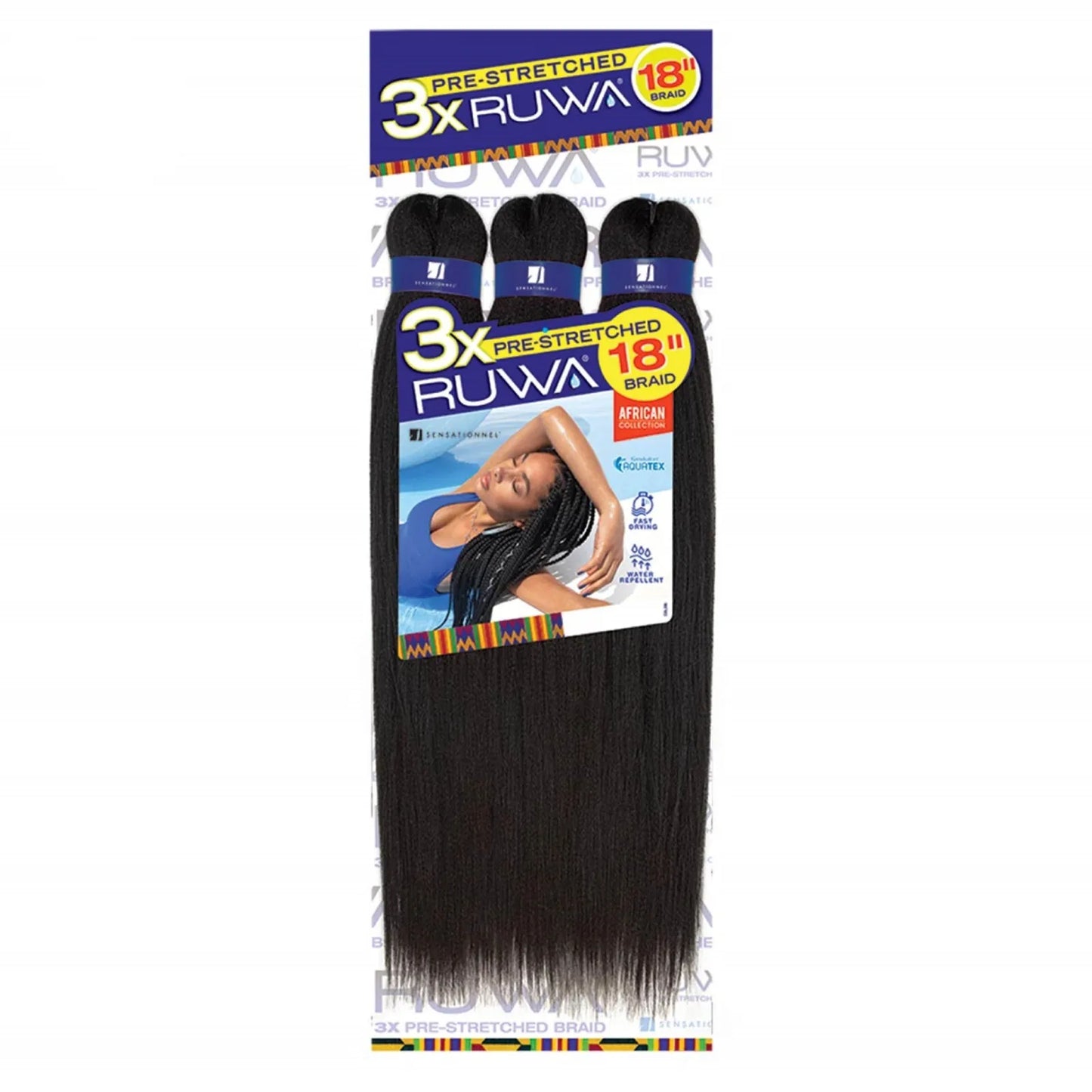 Sensationnel Ruwa 3X Pre-stretched 36" Braiding Hair