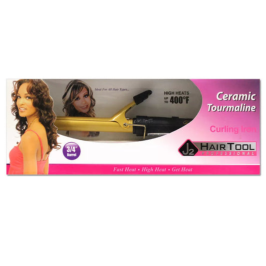 3/4" Barrel J2 Hair Tool Professional Ceramic Tourmaline Curling Iron #DRE 2414