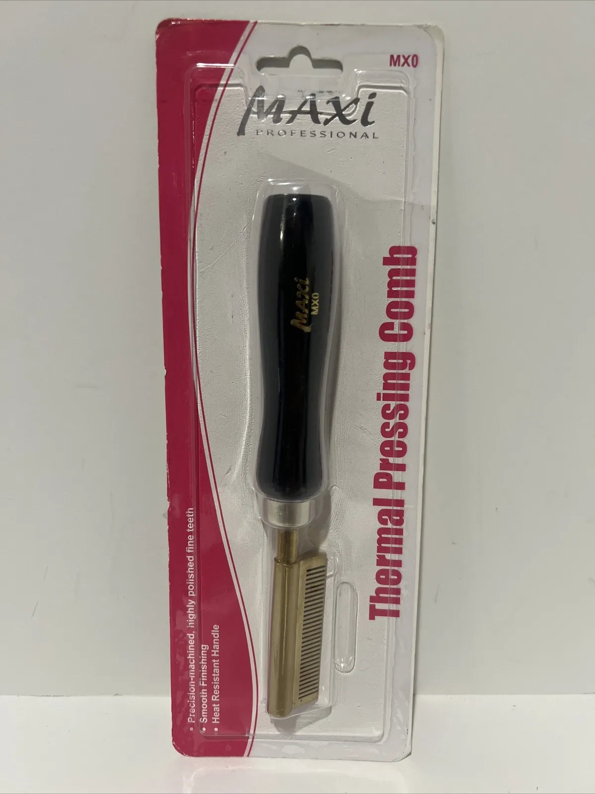 Thermal Pressing Comb Maxi Professional Heat Resistant Handle Straightening MX0