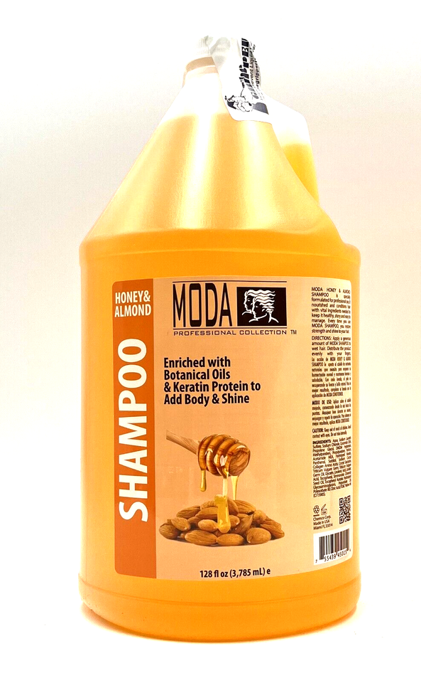 Moda Honey & Almond Shampoo/Botanicle Oils & Keratin Protein 1 Gallon