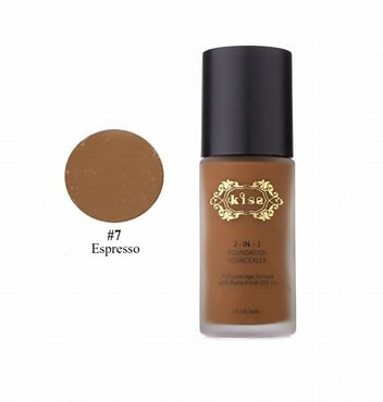 Kiss natural finish liquid foundation. Cappuccino . KPLF335