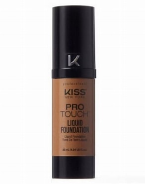 Kiss natural finish liquid foundation. Caramel. KPLF340