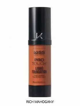 Kiss natural finish liquid foundation. Rich mahogany . KPLF418