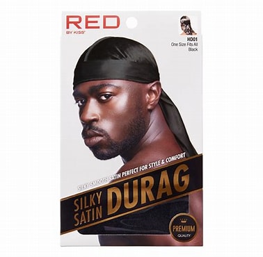 Red by kiss silky satin durag. Red. HD03