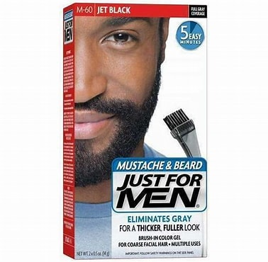 Just for men mustache & beard. Jet black. M-60