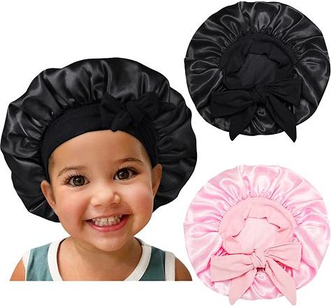 Kids satin bonnet