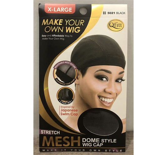 Qfitt MESH WIG CAP BLACK XL