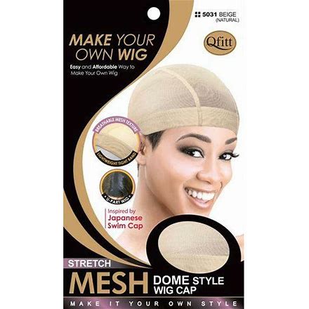 Stretch Mesh Dome Wig Cap. Natu