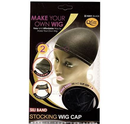 Qfitt Stocking Wig Cap black la